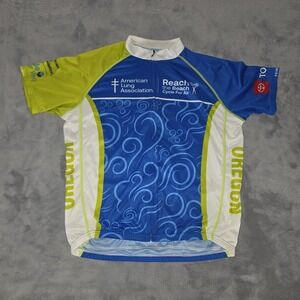 Primal Mens Cycling Jersey Full Zip Oregon Size Size X-Large XL Cycle For Air